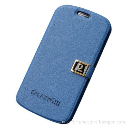 Cellphone Case, Suitable for Samsung Galaxy S3 with Hardware Logo, Lanyard Handle, Wallet Function